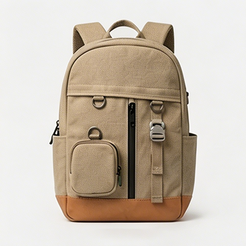 British Retro Style College Backpack Multi-Pocket Structured Tech Organizer Bag with Protective Metal Feet for Travel 