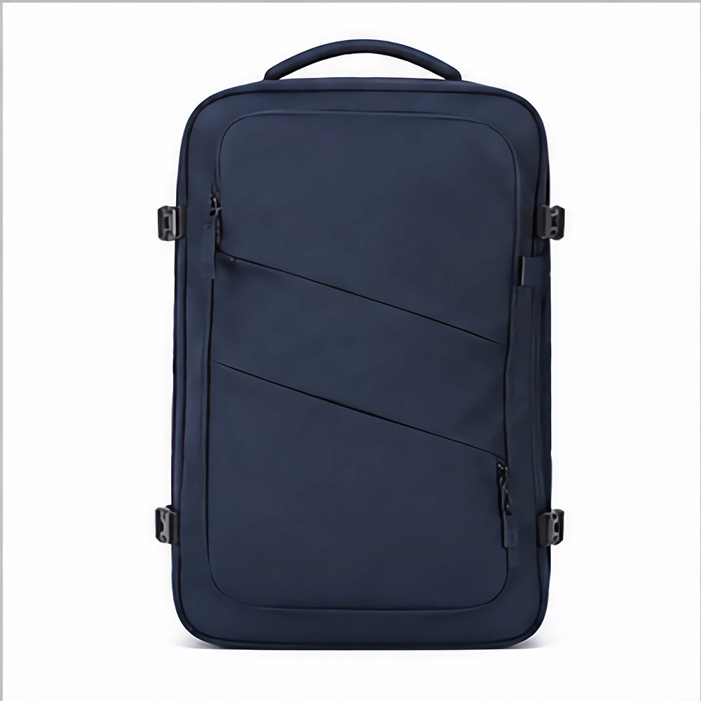 3-in-1 Modular Travel Backpack Suitcase Waterproof Navy Blue Business Commuter Rucksack, Flight-Approved Carry-On Luggage Bag