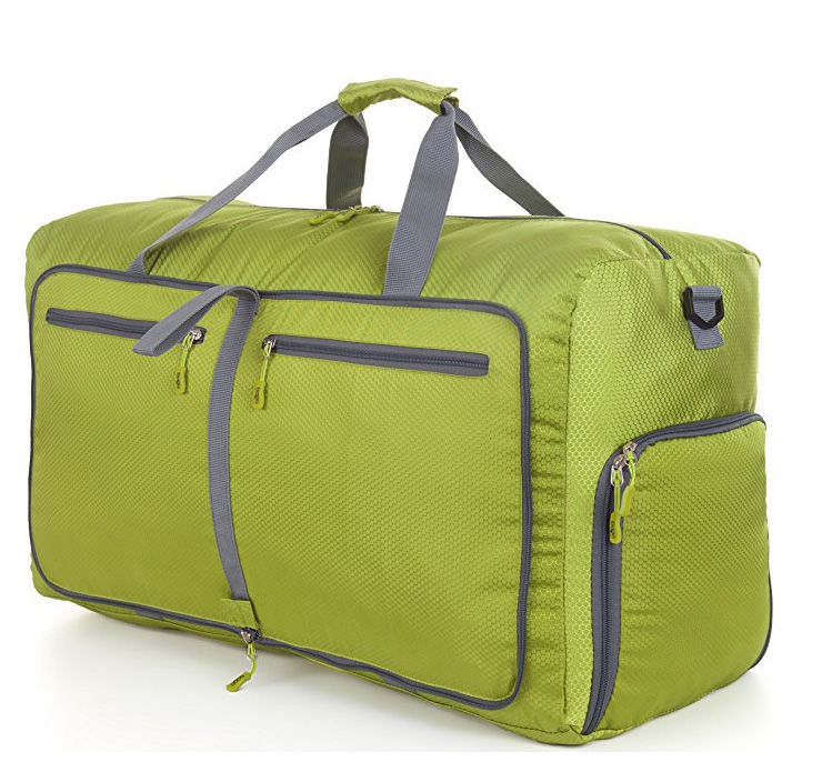 Travel Duffel Bag For Women & Men - Foldable Duffle For Luggage Gym Sports