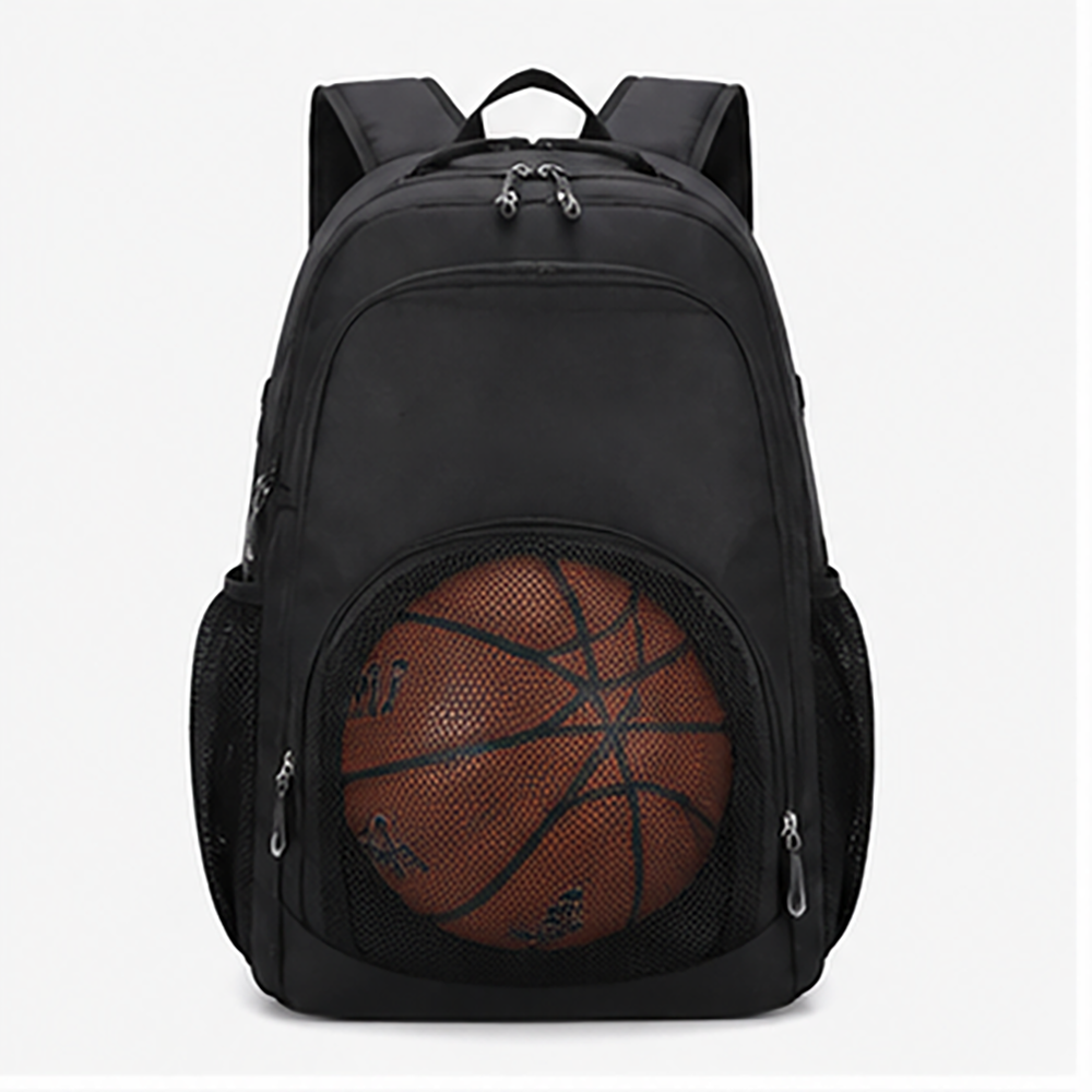 Basketball Backpack Waterproof Polyester Sports Bag with Bottom Shoe Compartment & Reflective Stripes for Players Wholesale B2B