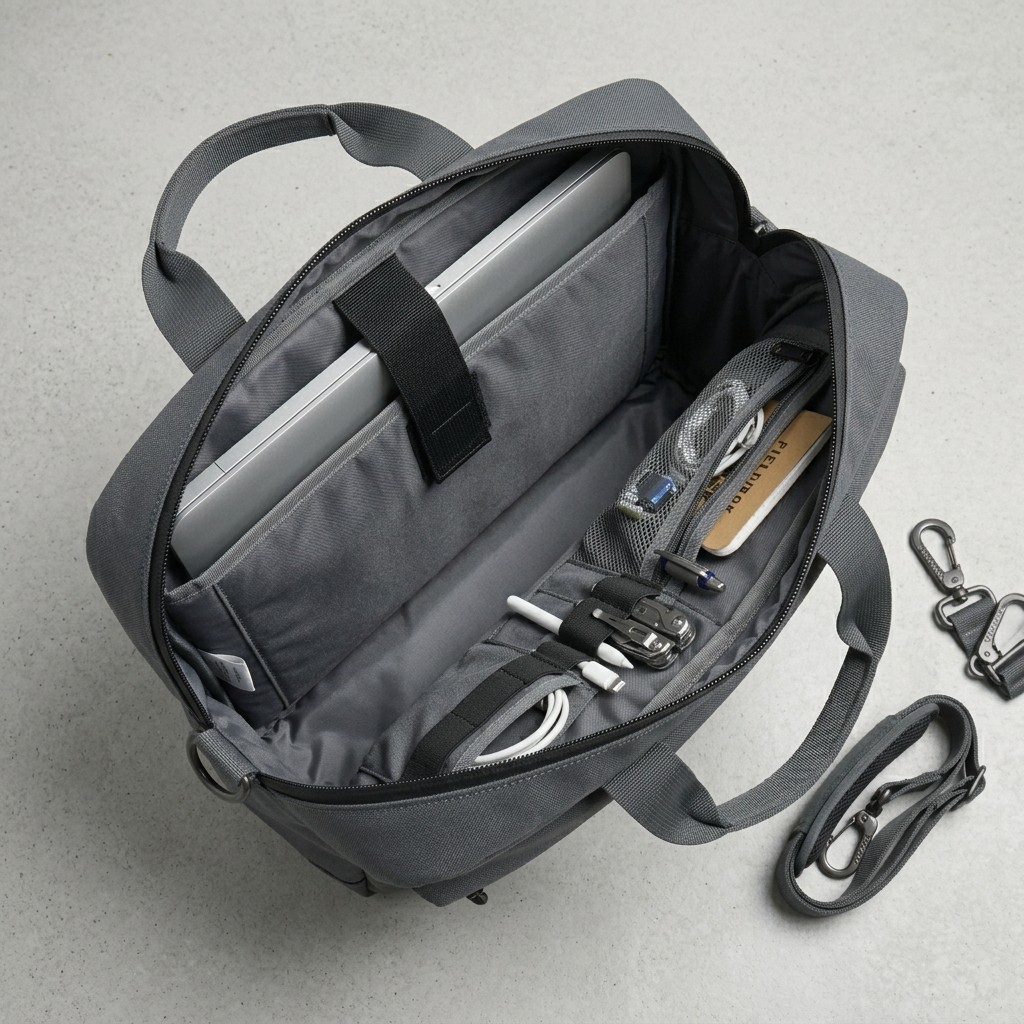 Work Bag Water Resistant Nylon Laptop Briefcase for Business Professionals Office Commute Wholesale