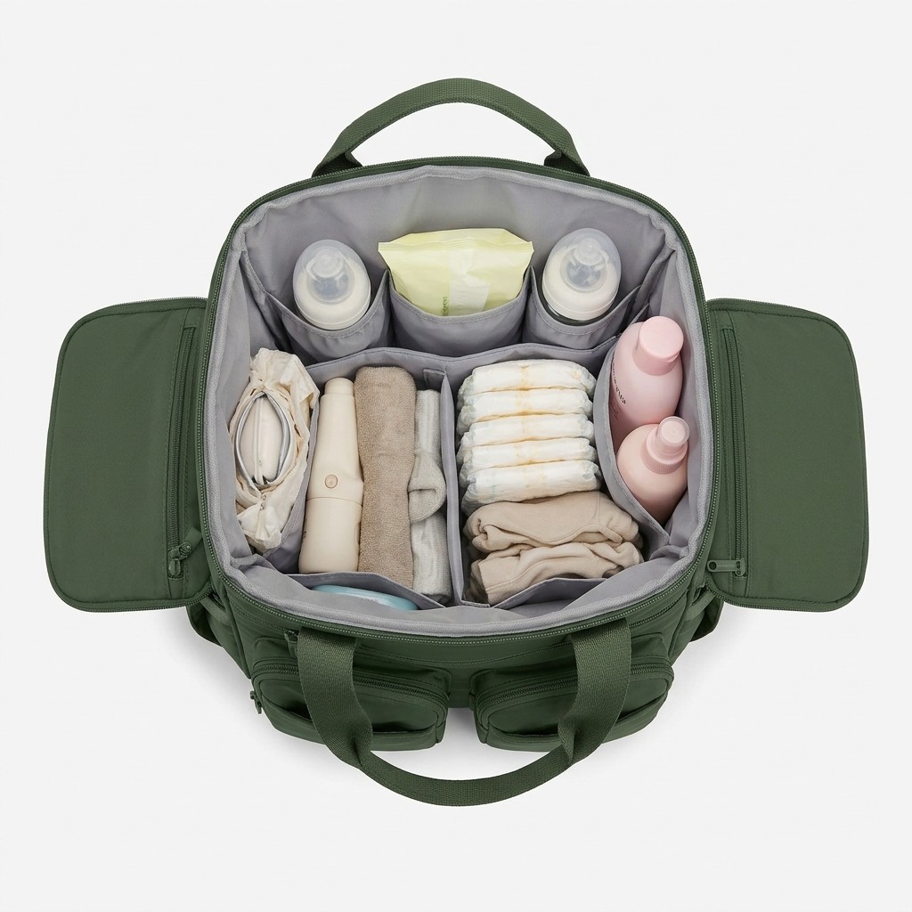 Diaper Bag Backpack Waterproof Nylon Outdoor Travel Mom Dad Wholesale