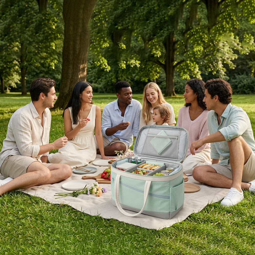 Picnic Bag Insulated Canvas Outdoor Family Wholesale