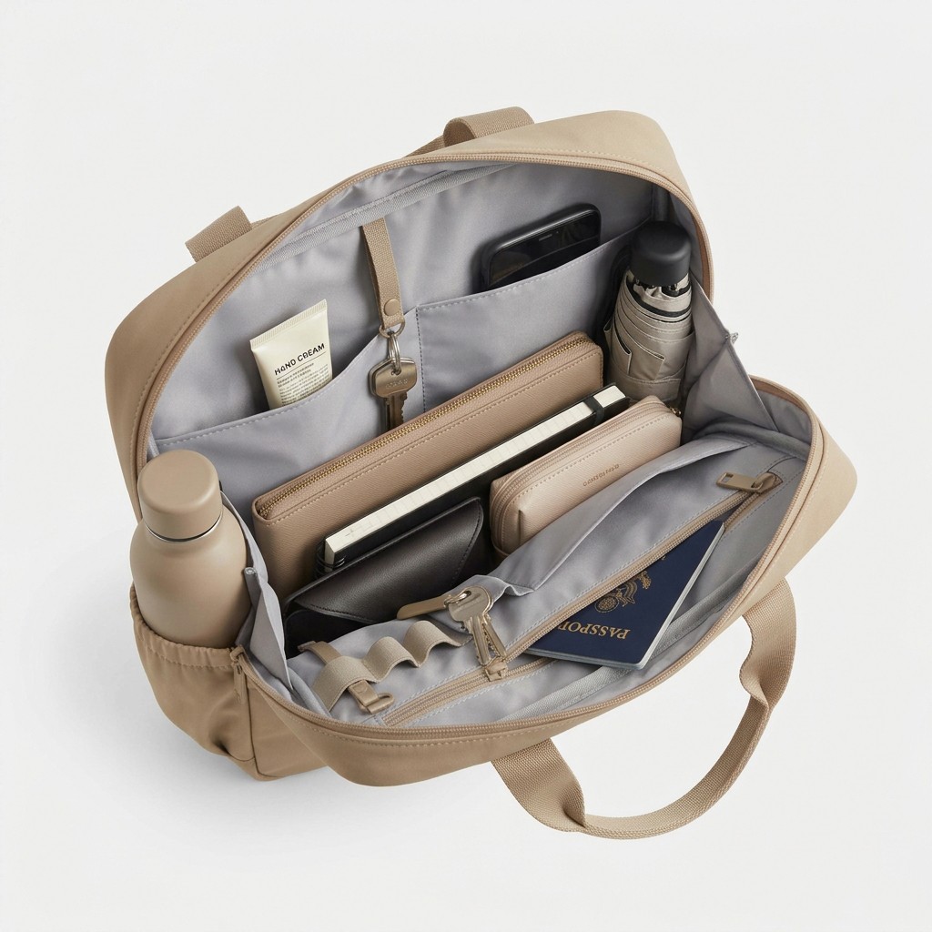 Bag Organizer Insert Nylon Multi Pocket Travel Tote Office Women Wholesale