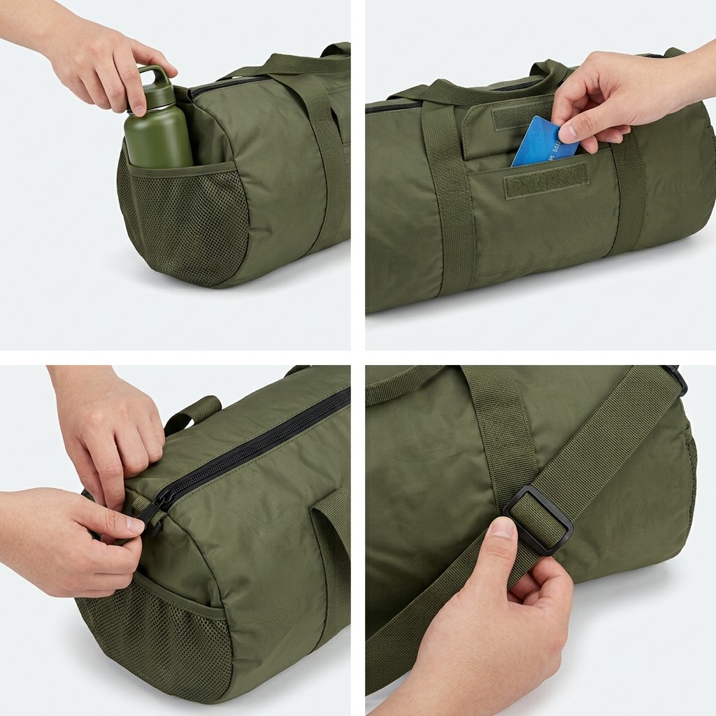 Yoga Bag Waterproof Nylon Fabric Fitness Women B2B