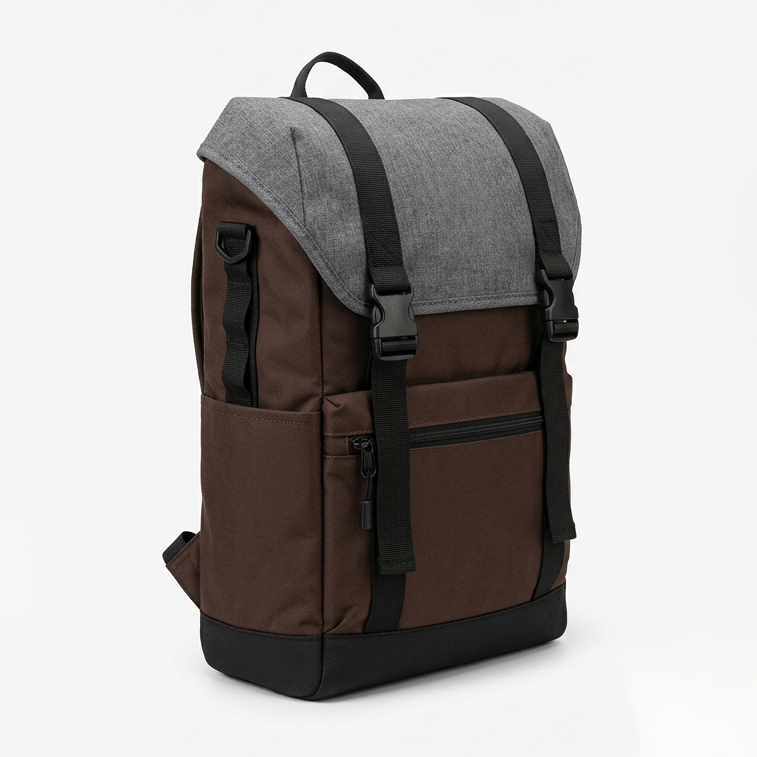 Winter Sports Bag Waterproof Canvas Brown Grey Snow Resort Men B2B