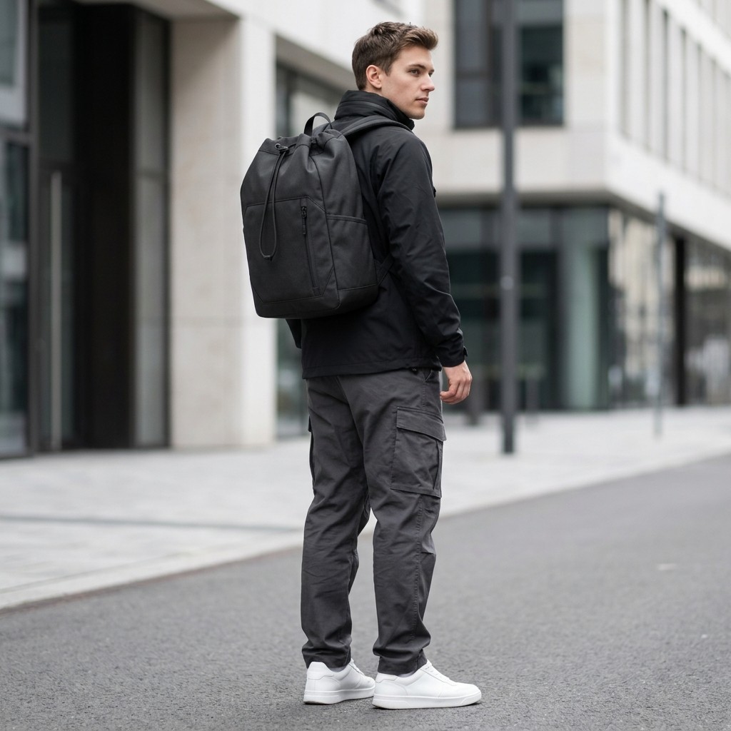 Drawstring Bag Waterproof Oxford Urban Commute Unisex B2B