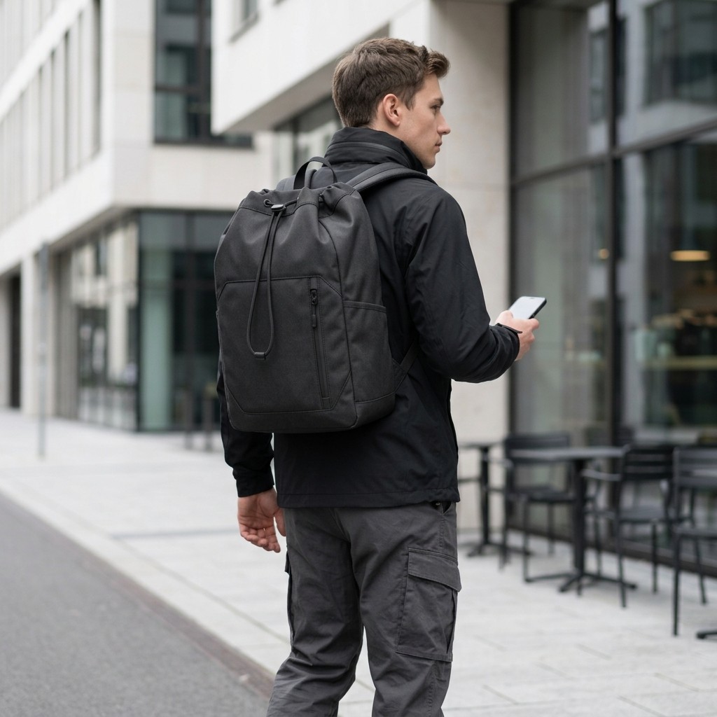 Drawstring Bag Waterproof Oxford Urban Commute Unisex B2B