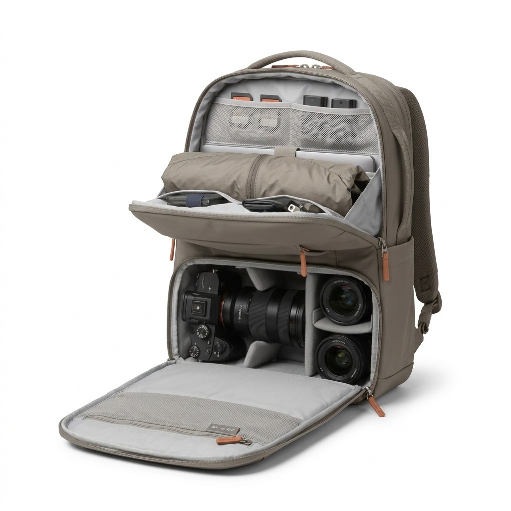 Camera Backpack Waterproof Oxford Travel Photography Unisex B2B