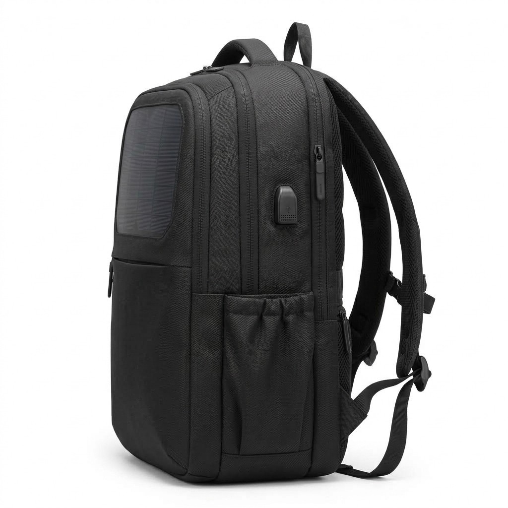 Solar Backpack Waterproof Oxford Fabric Outdoor and Business Unisex B2B