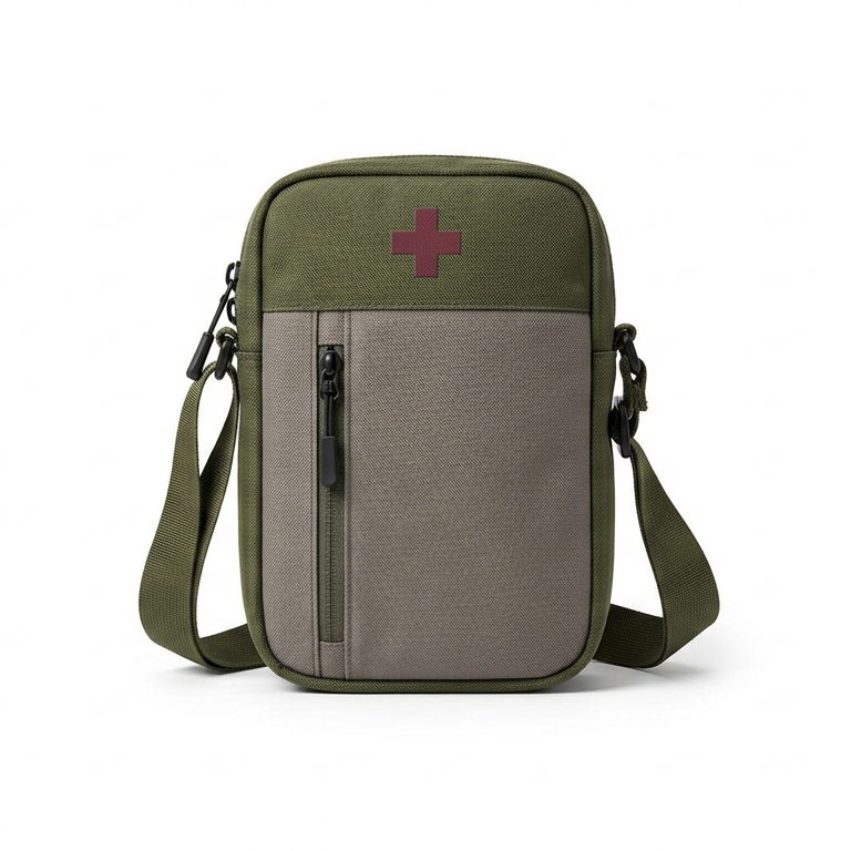 First Aid Kit Bag Waterproof Canvas Crossbody for Hiking and Outdoor B2B