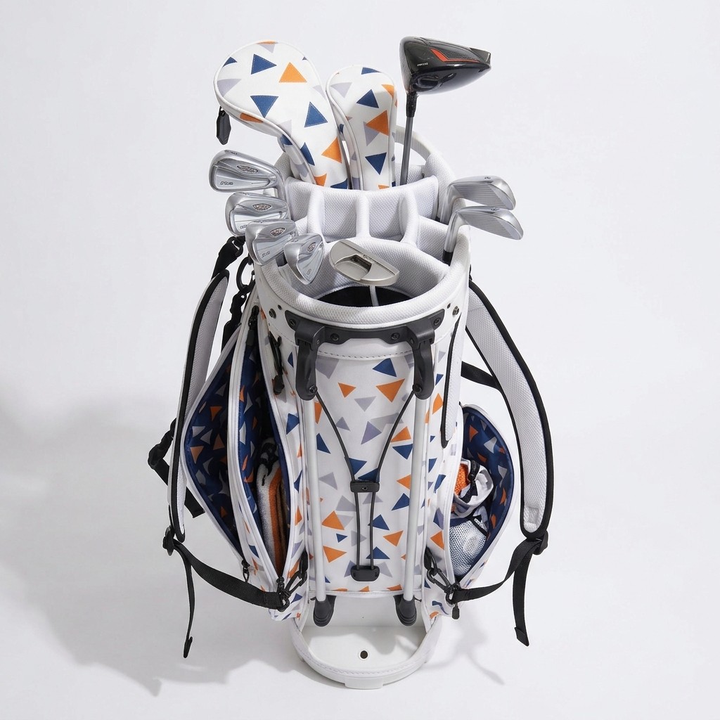 Golf Bag Printed PU Leather for Golf Course and Players B2B