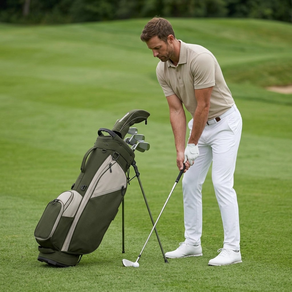 Golf Bag Printed PU Leather for Golf Course and Players B2B