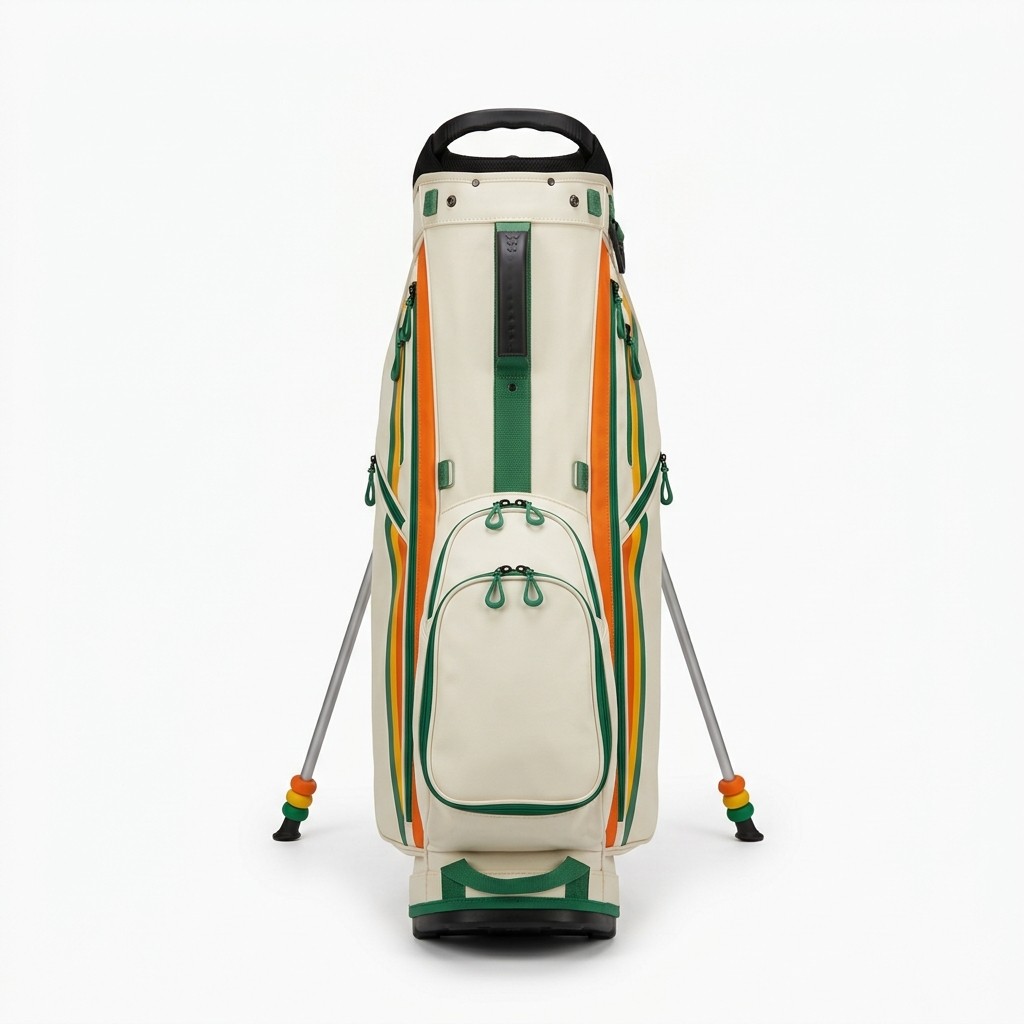 Golf Bag Waterproof PU Leather And Canvas For Golf Course And Players B2B