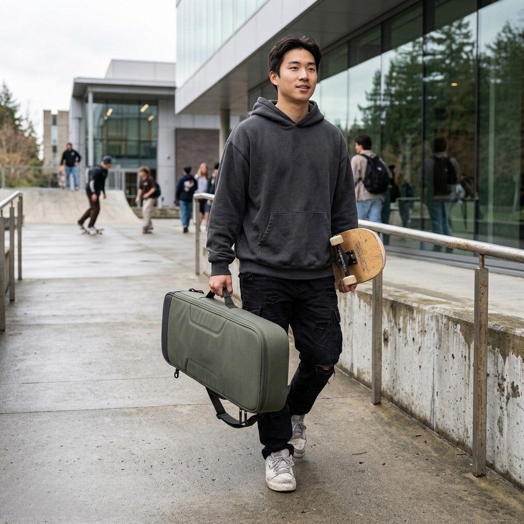 Skateboard Bag Waterproof Oxford Fabric And PU For Skaters And Brands B2B