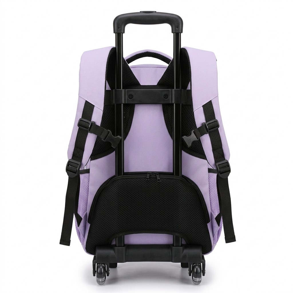 School Trolley Bag Waterproof Polyester For Students And Teens B2B