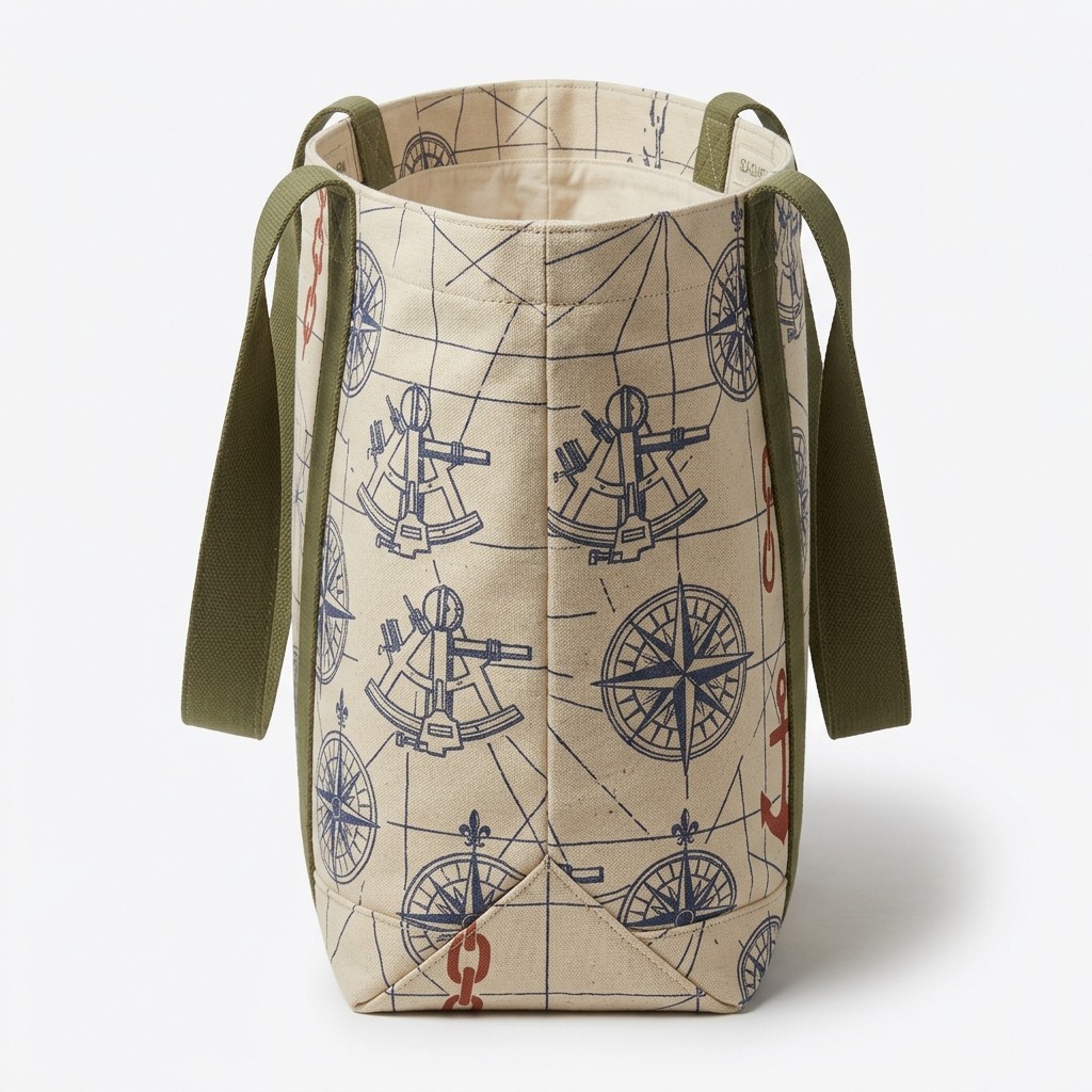 Canvas Tote Bag Nautical Printed Heavy Duty Canvas For Beach Women Travel B2B