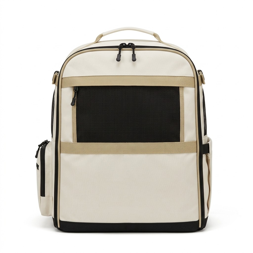 Pet Carrier Backpack Canvas Breathable For Travel Small Dogs Cats B2B