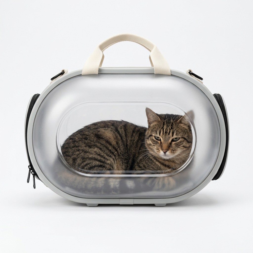 Pet Carrier Clear Window Hard Shell For Travel Small Cats Dogs B2B