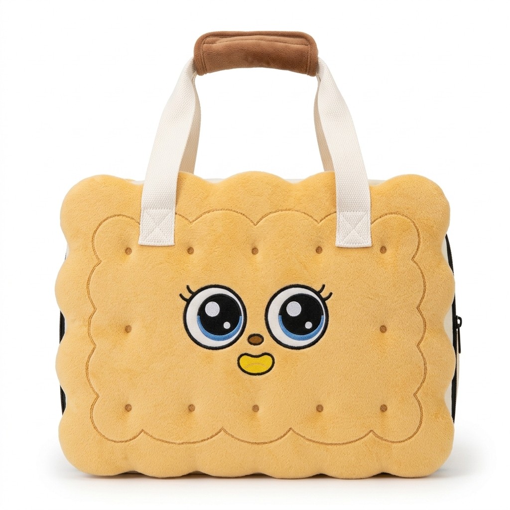 Pet Carrier Plush Biscuit Shape For Travel Small Dogs Cats B2B