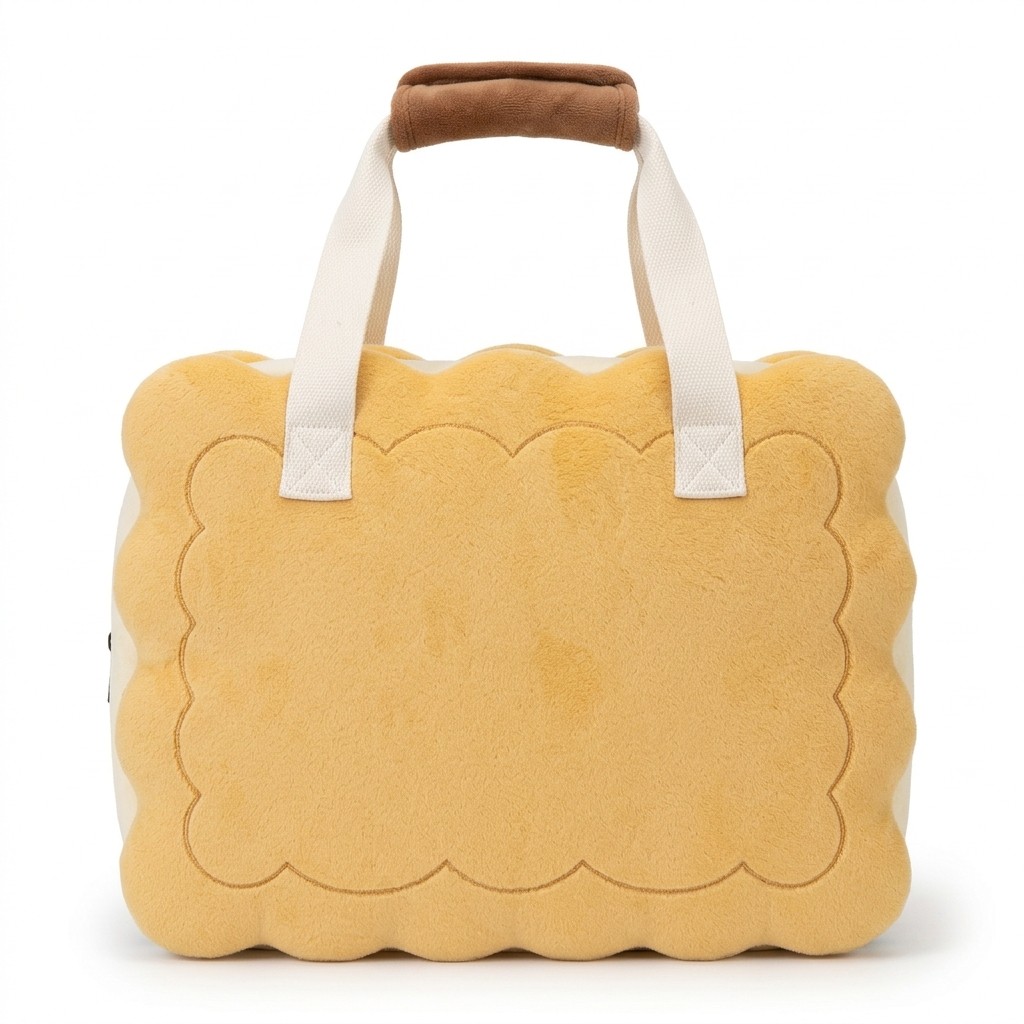 Pet Carrier Plush Biscuit Shape For Travel Small Dogs Cats B2B