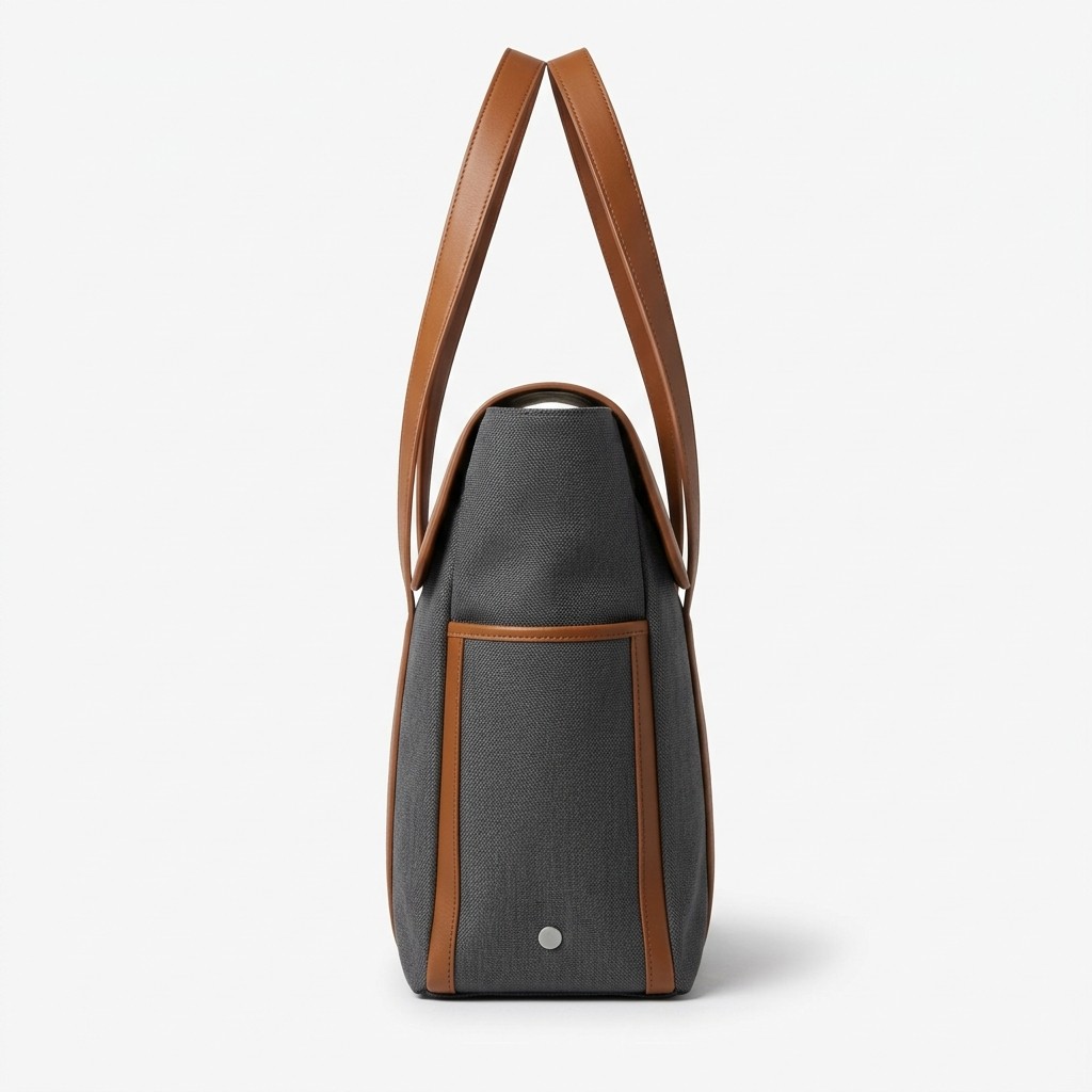Fashion Handbag Canvas Leather Trim For Women Commute Work B2B