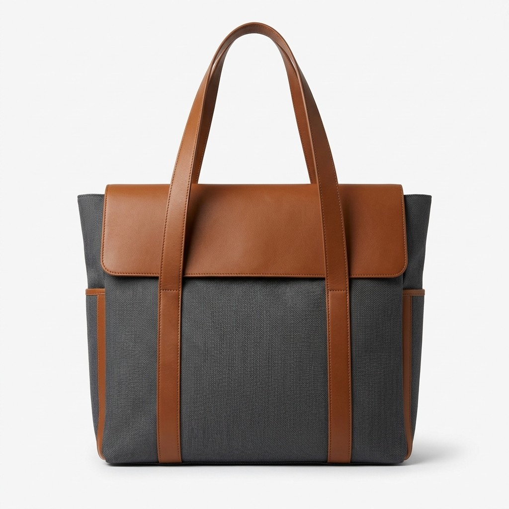 Fashion Handbag Canvas Leather Trim For Women Commute Work B2B