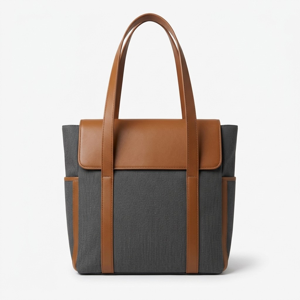 Fashion Handbag Canvas Leather Trim For Women Commute Work B2B