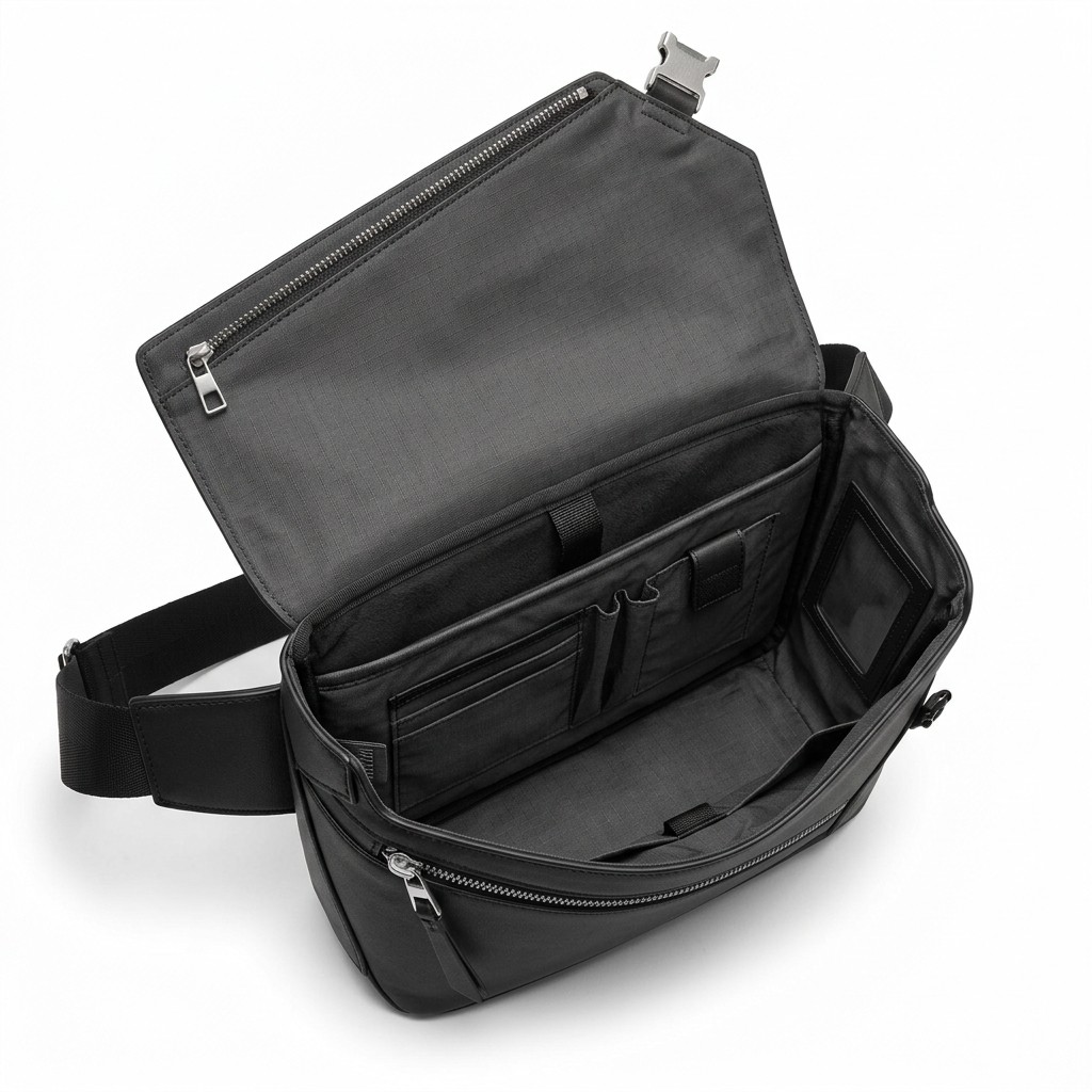 Fashion Waist Bag Leather Geometric For Men Casual B2B