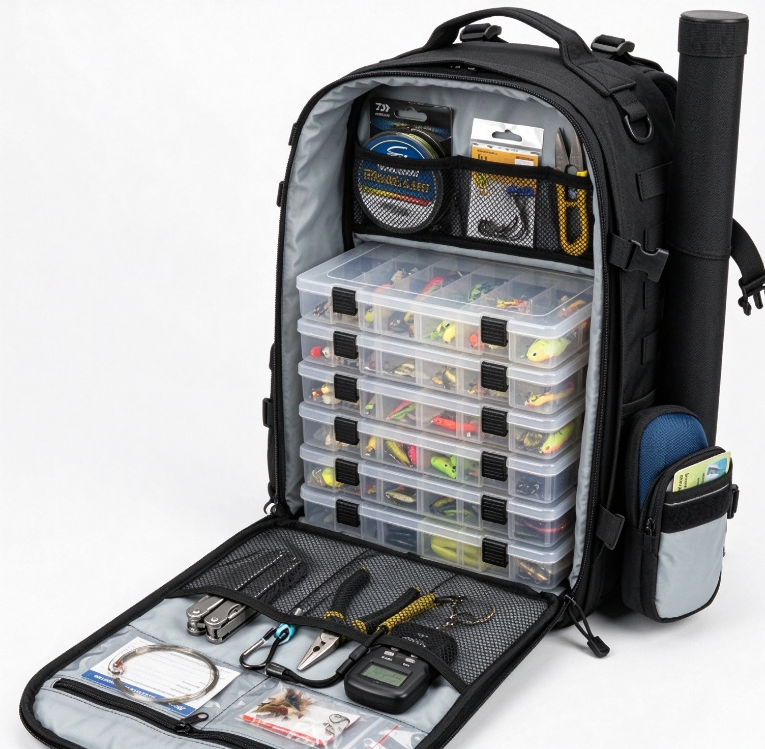 Fishing Bag Backpack Waterproof Tactical For Anglers Outdoor B2B