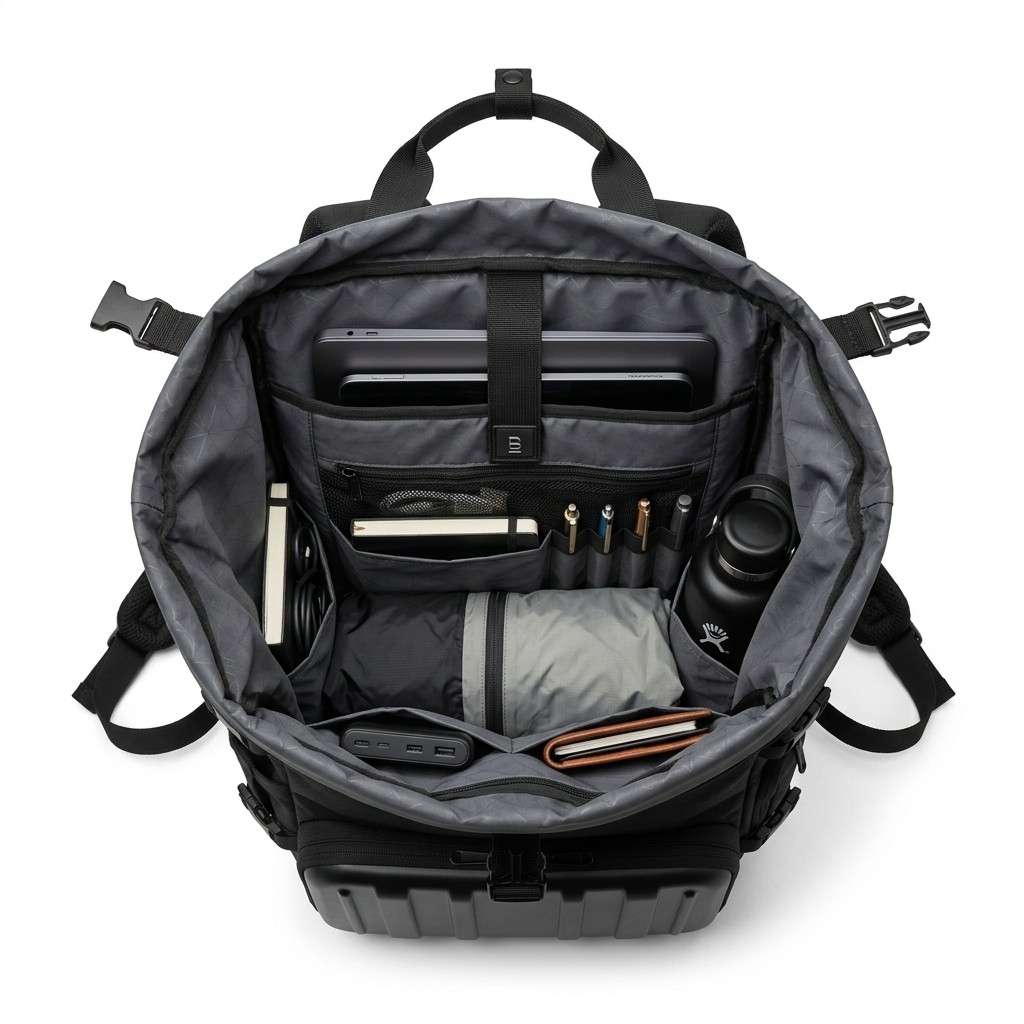 Business Backpack Hard Shell Waterproof For Men Commute B2B