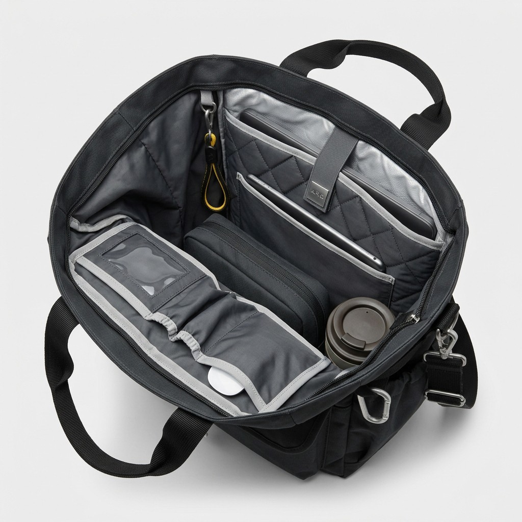 Tote Bag Waterproof Canvas For Business Commute B2B