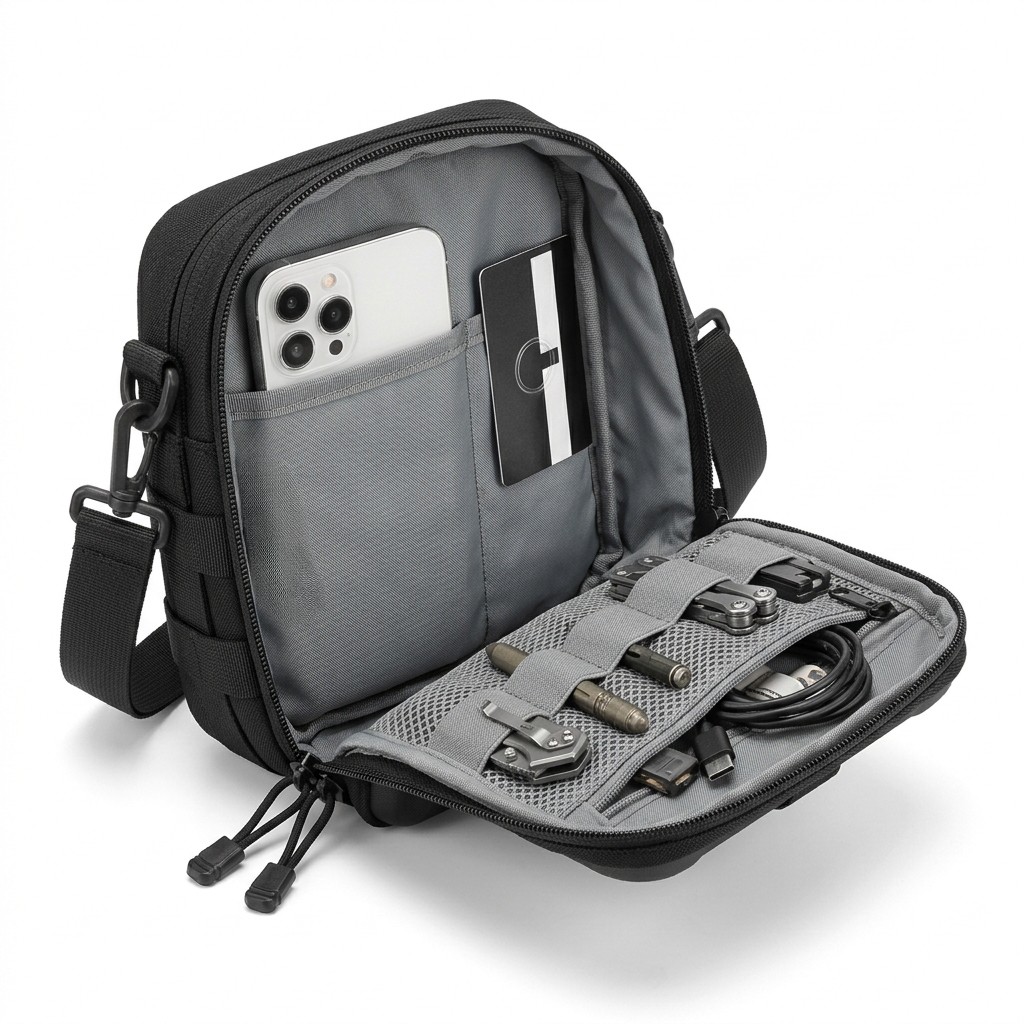 Crossbody Bag Tactical Hard Shell For Outdoor Men B2B