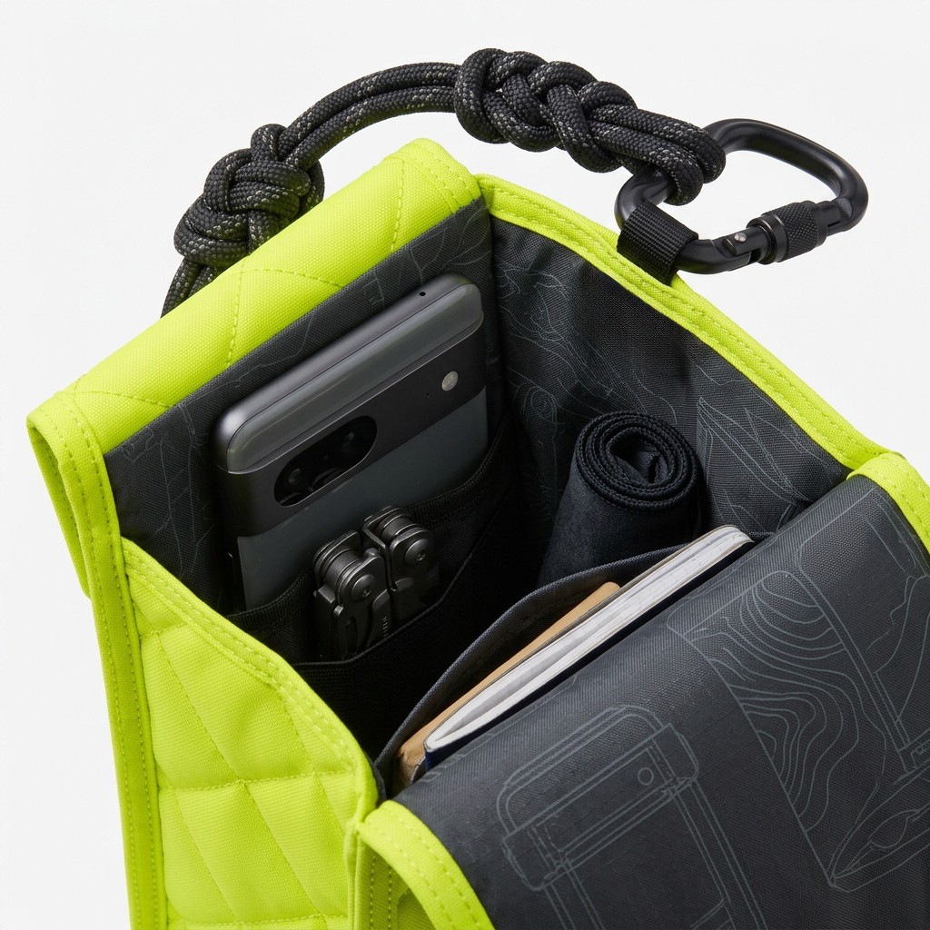 Phone Bag Quilted Nylon For Outdoor Commute B2B