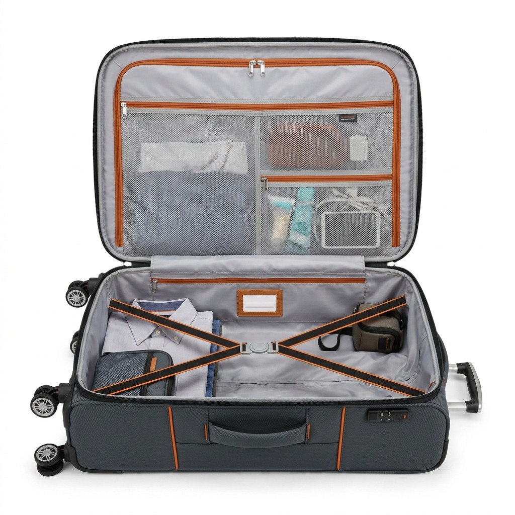Trolley Bag Softside Polyester For Business Travel B2B