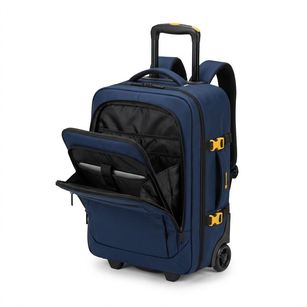 Trolley Bag Wheeled Laptop Polyester For Business Commute B2B