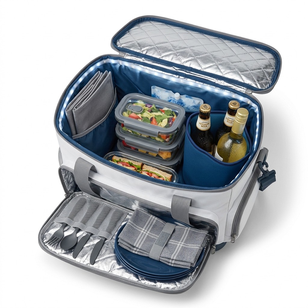 Picnic Bag Insulated Waterproof For Outdoor Family B2B