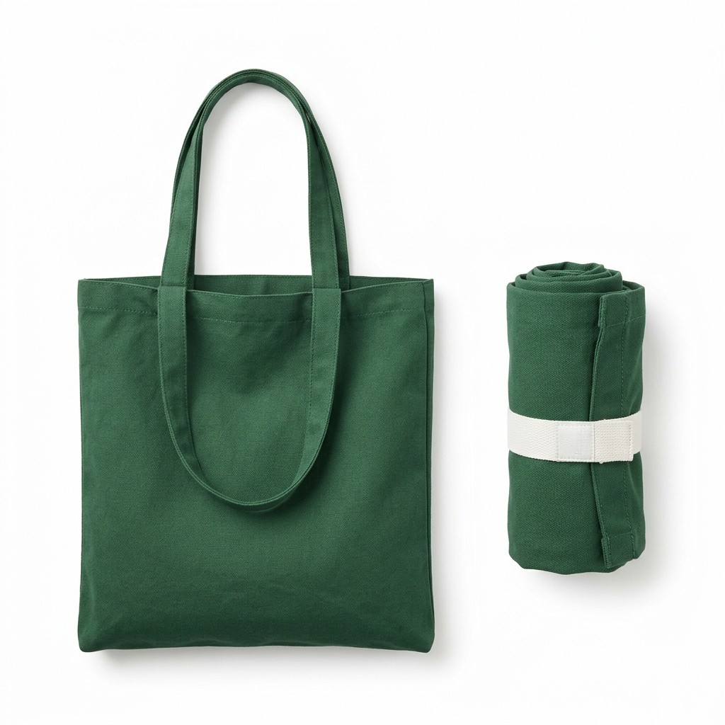 Foldable Bag Canvas Reusable For Grocery Market B2B