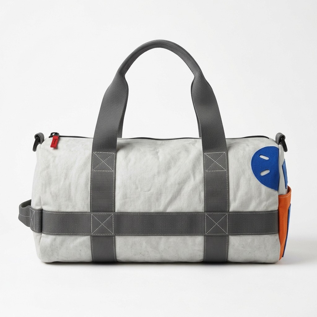Gym Bag Canvas Patchwork For Sports Fitness B2B