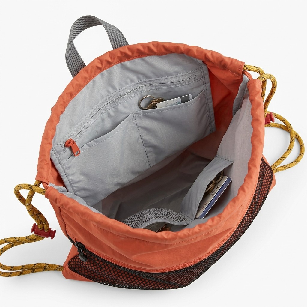 Drawstring Bag Waterproof Nylon For Hiking Outdoor B2B