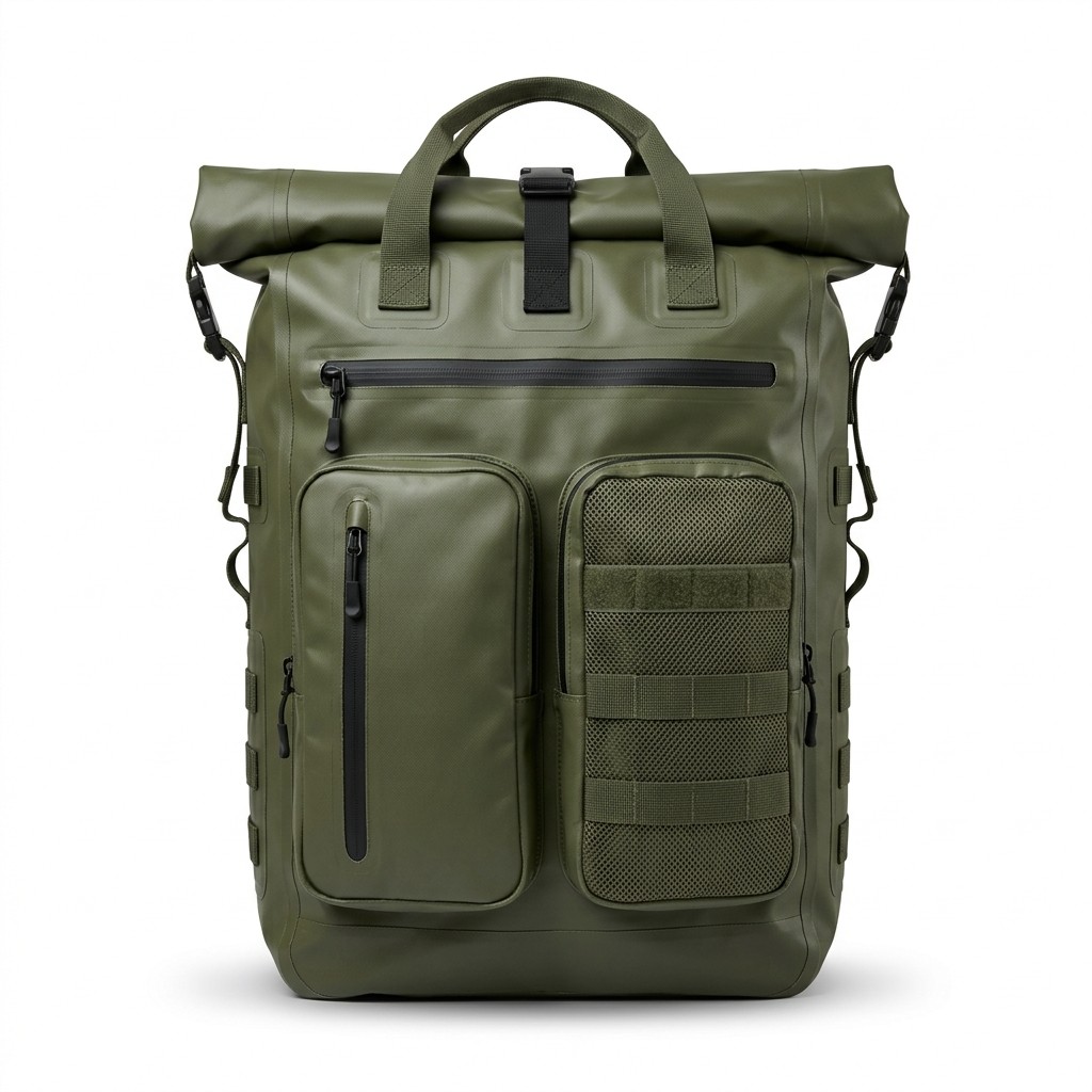 Tactical Backpack Waterproof PVC For Hiking Men B2B