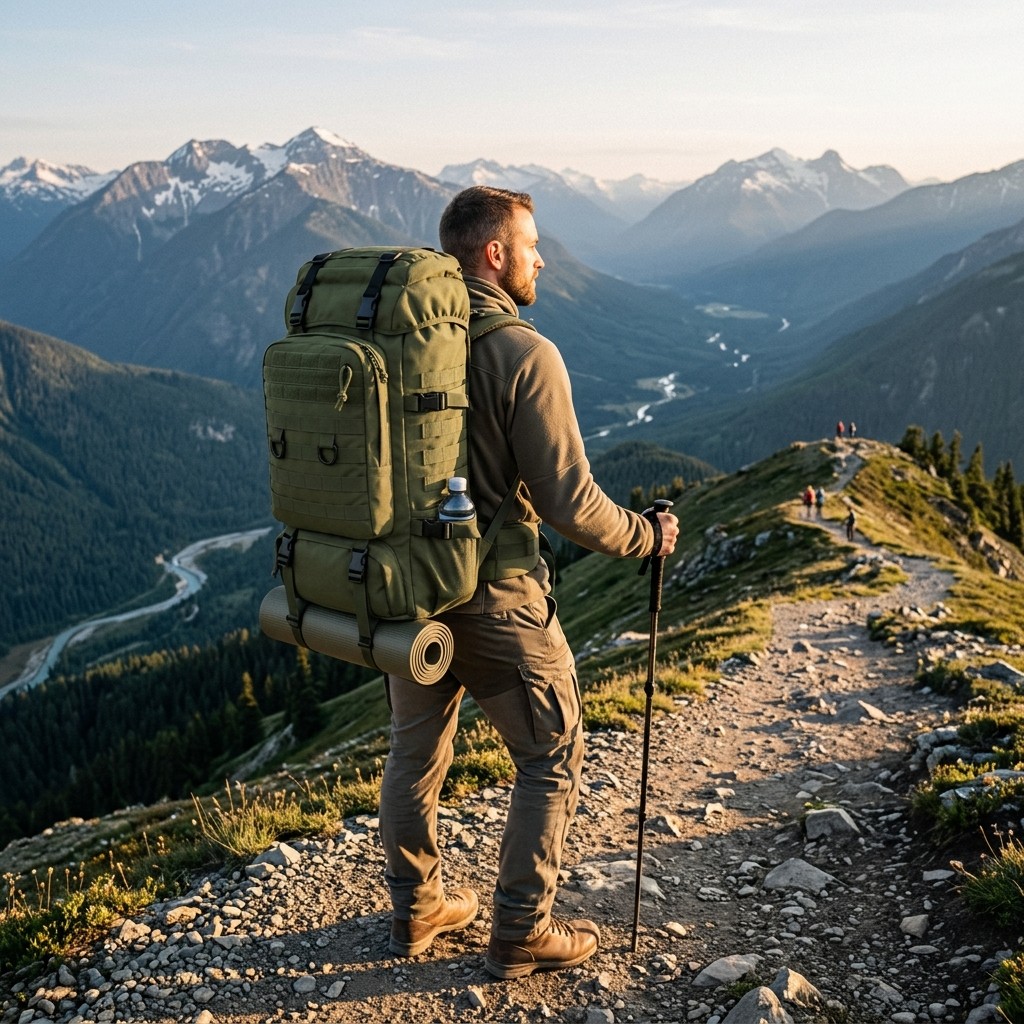 Tactical Backpack Waterproof Nylon For Hiking Men B2B