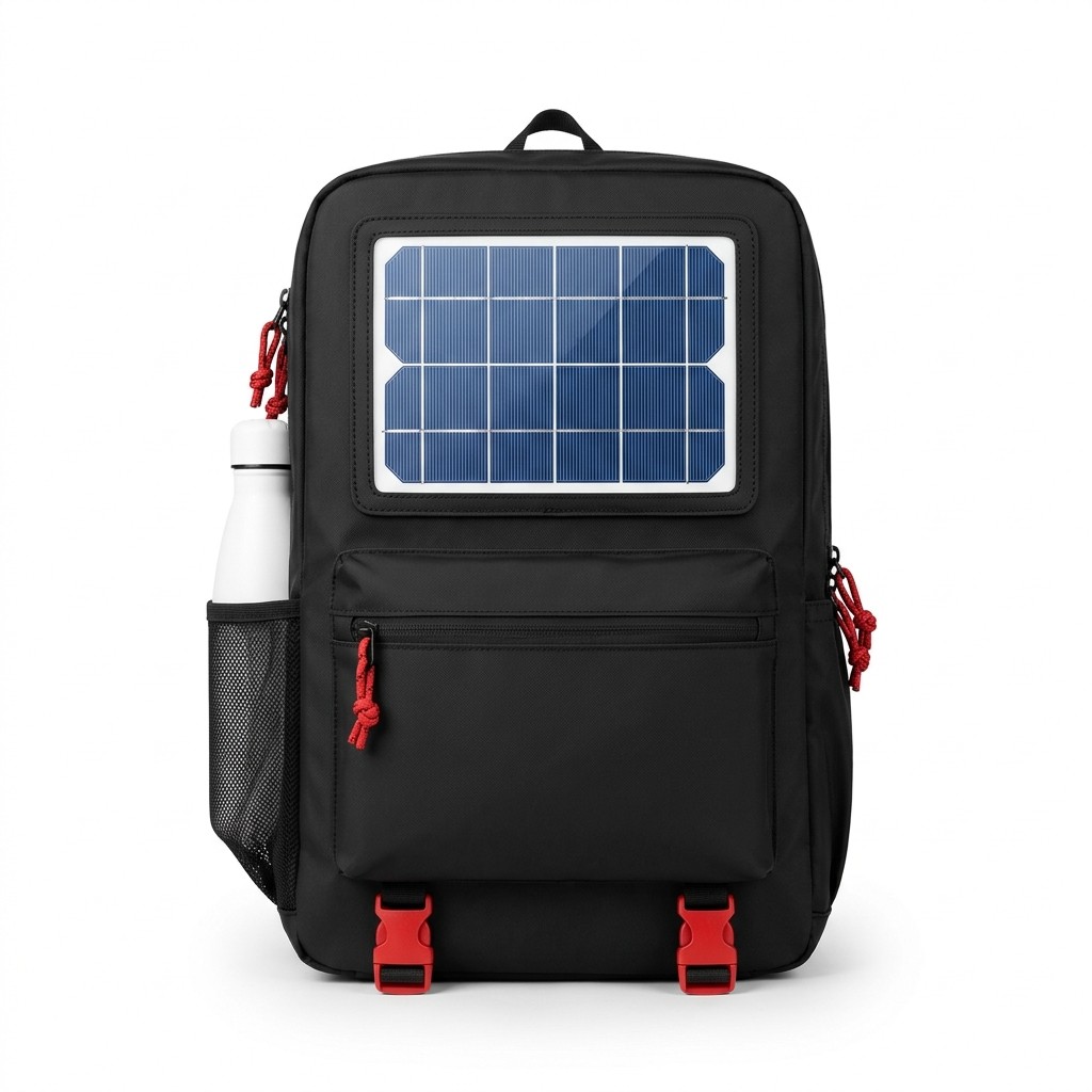 Solar Backpack Waterproof Nylon For Outdoor Nomads B2B