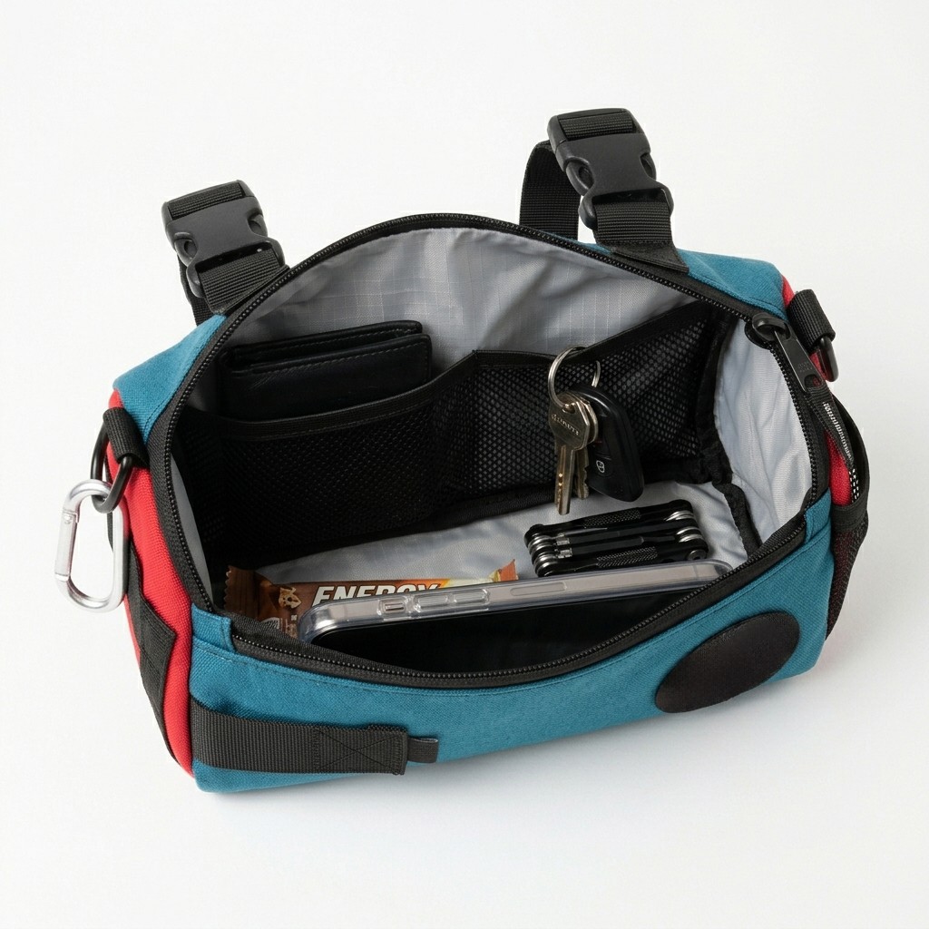 Cycling Bag Colorblock Oxford For Bicycle Commuter B2B