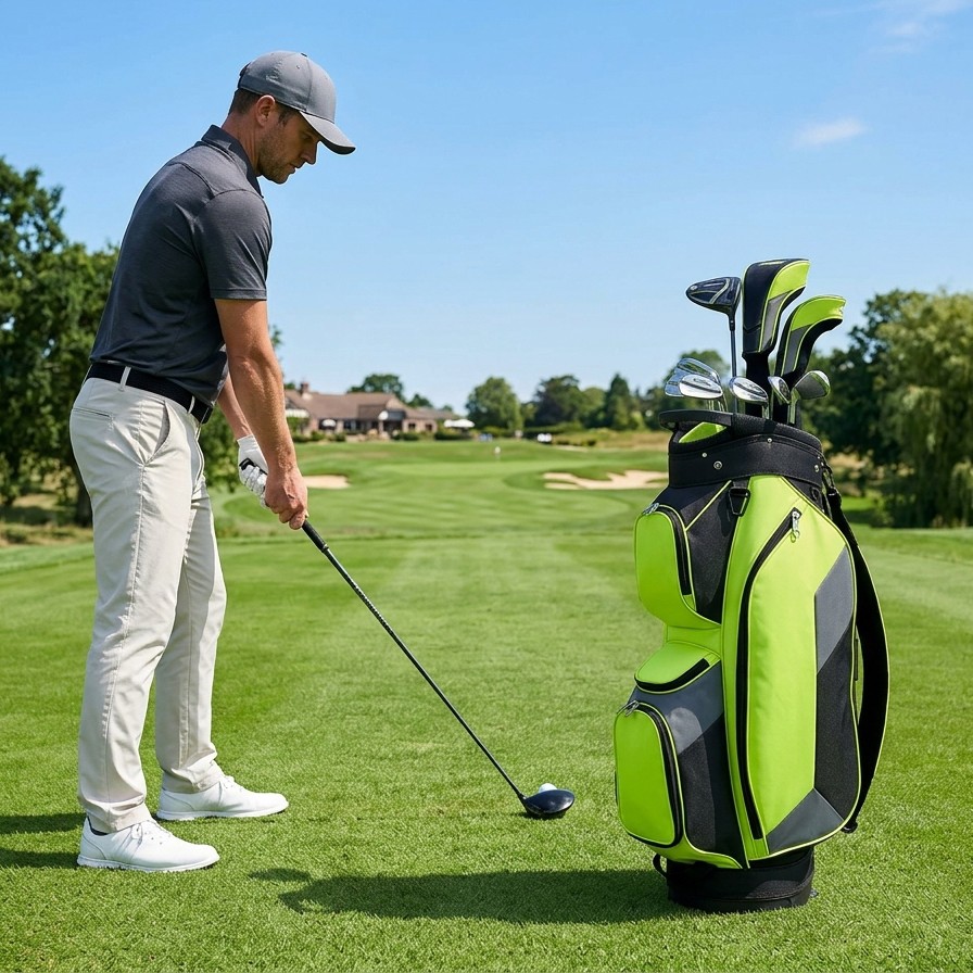 Golf Bag PU Leather For Golf Course Players B2B