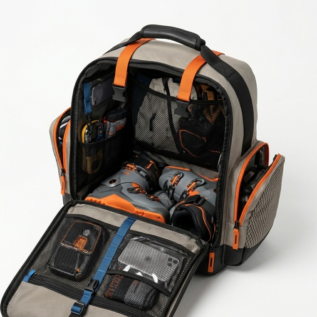 Ski Boot Bag Waterproof Polyester For Winter Skiers B2B